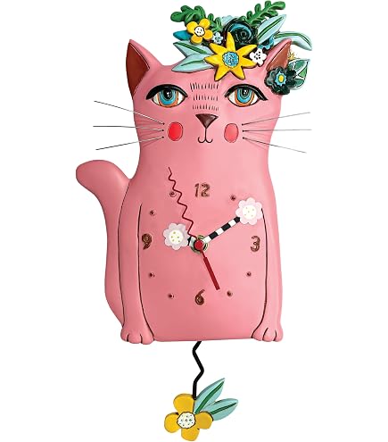 Amazon.co.jp: アレンデザイン 掛け時計 Pretty Kitty Allen Clock